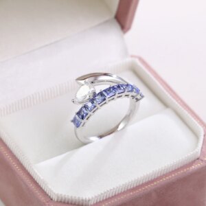 Provence Luxury Ring Pear cut DEF/VVS Lab Diamonds 14KGold wedding ring Lab Grown Gemstones Half Band Personalized Custom