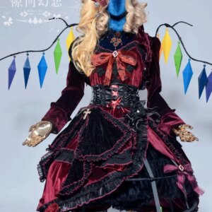 New Mooyiyi cos Flandre Scarlet Cosplay costume Halloween Christmas Role Playing Party Comic Dress New Project customized