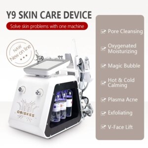Professional Skin Management Facial Oxygen Hydra Machine 9 In 1 Small Bubble Facial Skin Rejuvenation Water Peeling Spa Machine