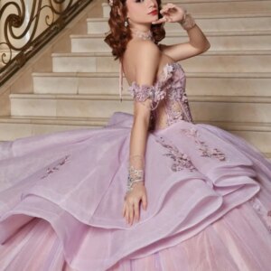 Customized Lavender Purple Off Shoulder Quinceanera Dress Lace sequin applique layering crystal vestidos de 15 Quinceanera