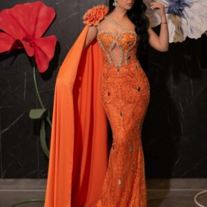 Crystal Sequin Prom Dresses Black Girls 2025 Sexy Illusion One Shoulder Mermaid Wedding Party Gowns Women Luxury Customized