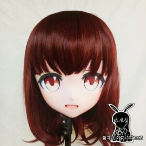 (KM5165)Top Quality Handmade Female Resin Cosplay Japanese Role Play Menhera Kigurumi Mask Crossdresser Doll Transgender Mask