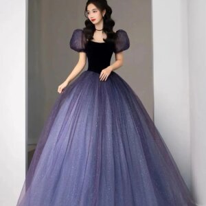 Customized Exquisite Tulle A-Line Evening Dresses Strapless Short Sleeves Panel Train Special Occasion Gowns Temperame