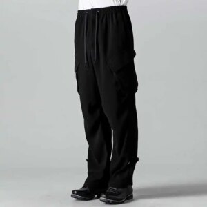 YOJI OOAK multi-pocket functional style loose cargo pants Japanese retro zipper trend loose casual pants