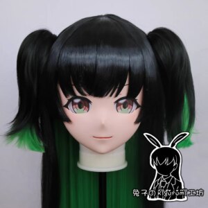 (RB04017)Customize Lockable Full Head Resin Cartoon Cosplay Japanese Character Anime Role Play Kigurumi Mask With Back Shell