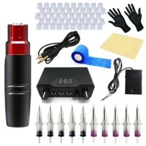 Tattoo Make Up Pen Kit, Wholesale, Quality Power Pack and Cartridge Needles, Permanent Makeup Accessories.