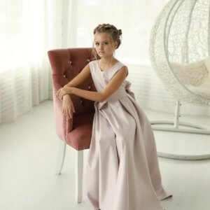 Tutu Satin Tulle Flower Girl Dress Blush Baby Toddler Wedding Girl Party Princess Dress Girls Dresses for Party and Wedding