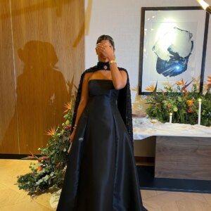 customized Bridal Luxury Evening Dresses O-Neck Floor-Length Sleeveless Prom Dresses Formal Women Evening Party Dress