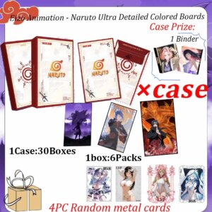 2025 Newest Naruto Ultra Detailed Colored Boards Anime Collection Cards Hinata Sakura Sasuke Booster Box TCG Hobby Gift