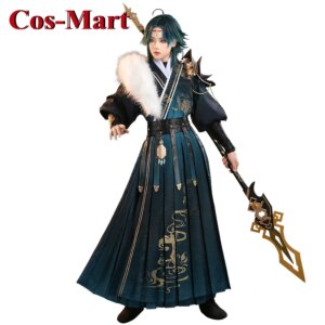 Cos-Mart Hot Game Genshin Impact Xiao Cosplay Costume Fashion Handsome Combat Uniform Activity Party Role Play Clothing