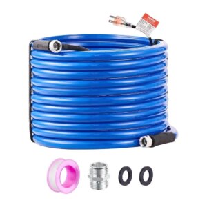 100ft Heated Water Hose for rv Drinking Water Antifreeze -45F Automatic Self-Regulating Adapter 3/4 GHT Lead BPA Free