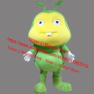 High Quality Green Ant Mascot Costume Crayon Cartoon Set Birthday Party Masquerade Adult Size Advertising Game Gift 958