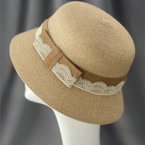 Spring summer hat women’s basin Fisherman’s Elegant lace fashion shade sunscreen holiday show small face