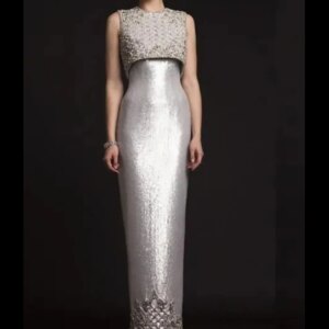 New Luxury Sequins Beading Satin Sheath Mother of the Bride Dress Special Occasion Formal Party Wedding Summer 2023
