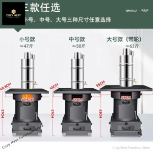 New firewood stove gasifier smokeless rural household firewood heating coal dual-purpose cast iron large pot table mobile