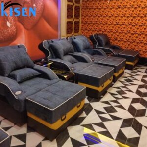 Kisen Hot Sale Luxury Pedicure Sofa Electric Bed Massage Chair Foot Bath Sofa Recliner Spa Pedicure Sofa Chair
