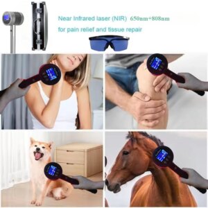 1250mW Laser Fit Muscle lllt Behandling 3W Cold Laser Therapy 650nm 808nm Gynecological Inflammation Bursitis