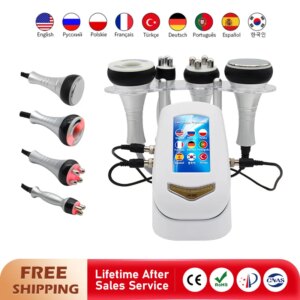 40k Cavitation Ultrasonic 4 in 1 Body Massagers Slimming Machine Multi-Polar Radio Frequency Anti-Wrinkle Skin Rejuvenation Lift