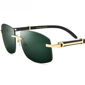 150259 Buffalo Horn Designer Sunglasses Men Women Classic Vintage Retro Luxury Sun Glasses Óculos Gafas Lentes De Sol 411221