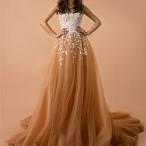 Elegant A-line Bridal Gown 2024 Classic Floor Print Gowns Simple Tulle Party Dress Vestidos De Novia