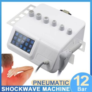 Pneumatic Shockwave Therapy Machine ED Treatment New Upgrade Professional 12Bar Shock Wave Instrument Pain Relief Body Relax