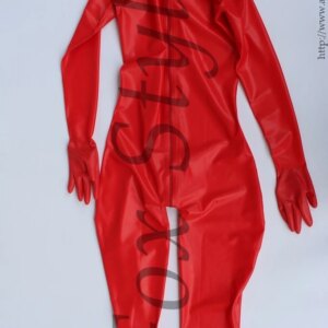 Latex full suit bodysuits for women zentais with back zip to lower abdomen open norse only with hoods feet gloves attached