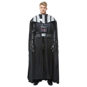 Sky01 Darth Cos Vader Cosplay Anime Costume Jumpsuit Vest Cloak Black Uniform Fantasia Men Boys Halloween Carnival Party DiWd01@