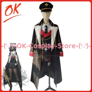 [Customized] Hanuma Makoto Cosplay Costume Game Blue Archive Cosplay Cute Party Dress Suit With Hat Halloween Carnival Uniform
