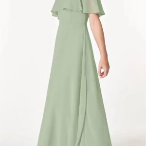 Flower Girl Dresses for Wedding Off Shoulder Junior Bridesmaid Chiffon Dress First Communion Dress pageant dresses for girls