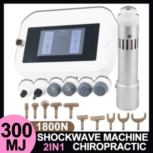 Shockwave Therapy Machine Pain Relief Body Relax ED Treatment New Shock Wave Equipment 300mj Chiropractic Adjusting Tool 