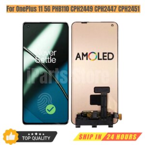 iParts Replacement New Display for OnePlus 11 5G PHB110 CPH2449 CPH2447 CPH2451 120hz AMOLED Touch Screen Digitizer Assembly