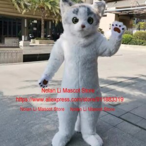 High Quality Adult Cute Cat Mascot Costume Husky Dog Fox Wolf Role-Playing Cartoon Set Advertising Game Carnival Gift 1356