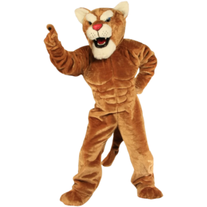 Adult Size Power Cougar Mascot Costume Leopard Panther  Mascotte Outfit Suit Fancy Dress Party Carnival Costume SW660
