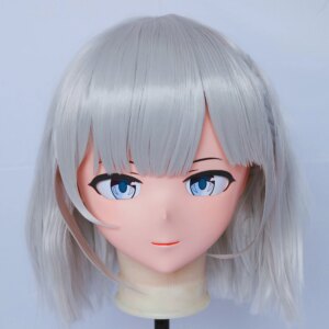 (RB20258)Customize Full Head Quality Handmade Female/Girl Resin Japanese Anime Cartoon Character Kig Cosplay Kigurumi Mask