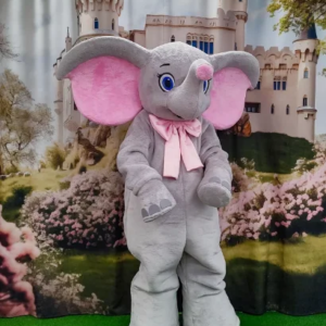 New Adult Hot Sale Foam Cute Grey Elephant Cartoon Mascot Costume Plush Christmas Fancy Dress Halloween Mascot Costume