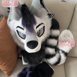 Yis cosplay Custom Furry head Kigurumi Head Cosplay Kemono Fursuit Handmade Headsets Beast Customized Fursuit Kemono Head
