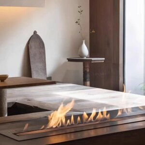 tuya wifi ethanol burner bio kamin electric biofireplace 120cm