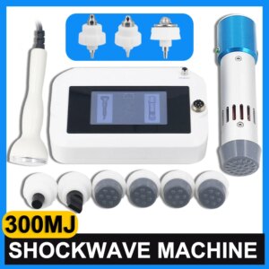 300mj Shockwave Therapy Machine With 10 Heads Pain Relief Body Massage ED Treatment Body Relax Portable Shock Wave Equipment