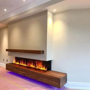 Energy Saving Electric Mist Fireplace with Water Vapor Humidifier 7 Color LED Flame Modern Home Decoration Fireplace