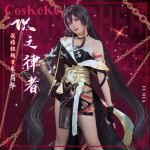 CosKeKe Fu Hua Cosplay Anime Game Honkai Impact 3 Costume Sweet Elegant Battle Dress Women Halloween Party Role Play Clothing