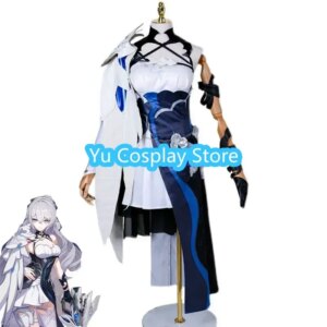 Yu-Cosplay Bronya Dress Game Honkai Impact 3 Cosplay Bronya Zaychik Costumes Women Party Suit Halloween Carnival Uniforms Custom