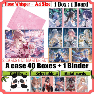 New A4 Size Goddess Board ‘ Rose Whisper ‘ Hobby Collection Card Genshin Doujin Rare Acrylic Board Trade Card Game Toy Gift