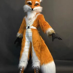 Mr Fox Outfit Carnival Animal Zoo Paradise Costume Cool zebra pandan Stage performance halloween cosplay party prop
