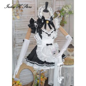 Irelia H Anime Privaty From NI cos kke Cosplay Costume Privaty Maid Dress Hallween Costumes can custom size made