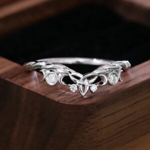 Provence Flower Band 10K14K18KGold DEF/VS Lab Grown Diamonds Rings for Women Engagement Rings Classic Finger Personalized Custom