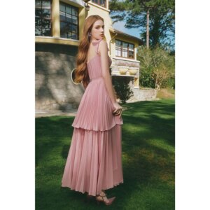 Classy Pink Women Prom Dresses Pretty Sweetheart Spaghetti Strap Ankle Length A-Line Elegant Youthful Simple Female Gowns