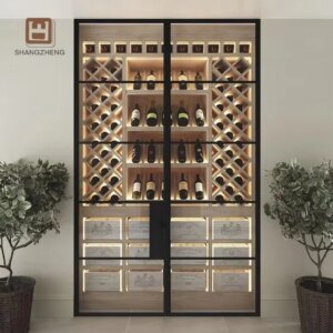 Modern Luxury Home Wine Rack Luxury Wine Storage Cabinet for Living Room Home Furniture and Wine Bar Cabinet