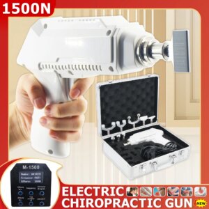1500N Electric Correction Gun Portable Spinal Adjustable Instrument Impulse Spine Cervical Massager Chiropractic Adjusting Tools