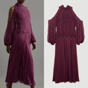 Customized Exquisite Prom Dress Chiffon Pleat Draped Rhinestone A-line High Collar Midi Dresses Occasion Party Gown for Women