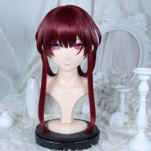 Customize Character Female/Girl Resin Kig Full Head With Lock Anime Cosplay Japanese Anime Kigurumi Mask